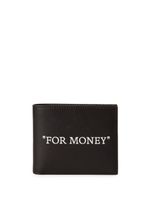 Off-White portefeuille 'For Money' à design pliant - Noir