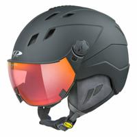CP Corao+ skihelm zwart met meekleurend & polariserend vizier (3 Keuzes) - zeer veilig