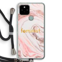 Feminist: Pixel 5 Transparant Hoesje met koord