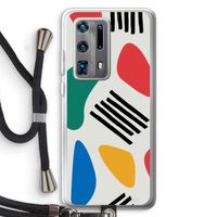 Illustratieve pop 1: Huawei P40 Pro Plus Transparant Hoesje met koord