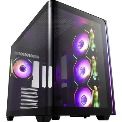 FSP Fortron POC0000254 Midi-tower Gaming-behuizing Zwart Zijvenster
