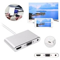 Lightning/HDMI, VGA, Audio, MicroUSB Adapter - iPhone, iPad - thumbnail