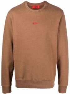 424 sweat à logo imprimé - Marron