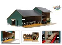 Kids Globe stal met landbouwloods 1:32 55x72x32cm