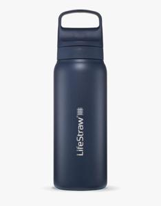 LifeStraw Go 2.0 Stainless Steel Water Filter Bottle - 700 ml - Aegean Sea Blue