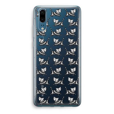 Zwarte poes: Huawei P20 Transparant Hoesje