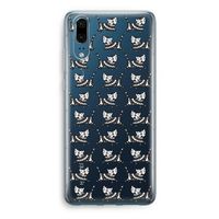 Zwarte poes: Huawei P20 Transparant Hoesje
