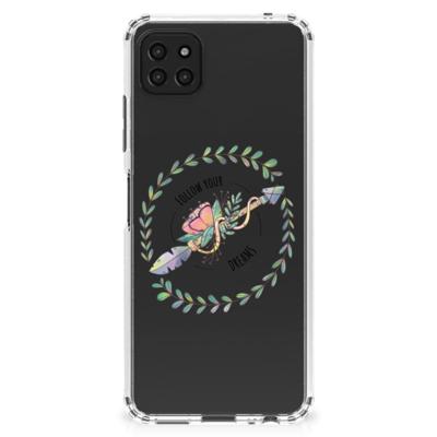 Samsung Galaxy A22 5G Stevig | Bumper Hoesje | Boho Dreams Samsung Galaxy A22 5G Stevig | Bumper Hoesje | Boho Dreams
