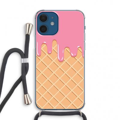 Ice cream: iPhone 12 mini Transparant Hoesje met koord