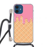 Ice cream: iPhone 12 mini Transparant Hoesje met koord