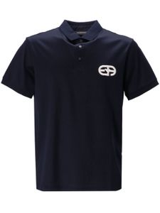 Emporio Armani polo à fermeture boutonnée - Bleu