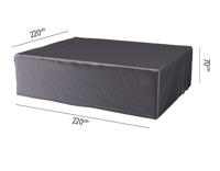Loungesethoes 220x220xH70 cm antraciet AeroCover - Aerocover