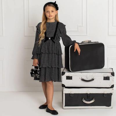 Patachou zwart/wit chiffon jurk