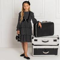 Patachou zwart/wit chiffon jurk