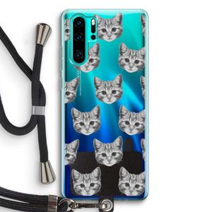 Kitten: Huawei P30 Pro Transparant Hoesje met koord