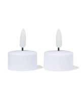 HEMA Uitbreidingsset oplaadbare led theelichtjes - 2 stuks (wit)