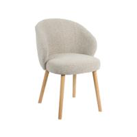 LABEL51 Eetkamerstoel Shiro - Naturel - - Naturel Houten Frame