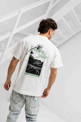 Jorcustom Sunflower Valley Loose Fit T-Shirt Heren Wit - Maat M - Kleur: Wit | Soccerfanshop