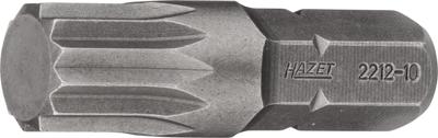 HAZET Bit 2212-10 · 5/16 inch (8 mm) zeskant massief · Binnenveeltandprofiel XZN · SW M10