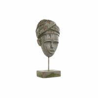 Decoratieve figuren DKD Home Decor 24 x 15 x 58 cm Grijs Koloniaal Afrikaanse