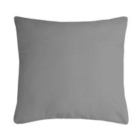 Stof Textile sierkussen Nelson - grijs - 60 x 60 cm - bank kussens - polyester