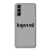 Topvent Grijs Zwart: Samsung Galaxy S21 Transparant Hoesje