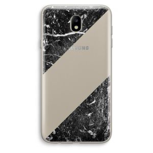 Zwart marmer: Samsung Galaxy J7 (2017) Transparant Hoesje
