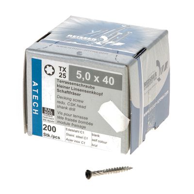 Potdekselschroef zwart r.9005 5x40mm tx25 Potdekselschroef zwart r.9005 5x40mm tx25