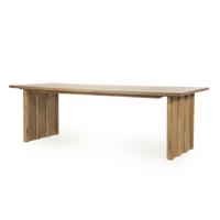 Eleonora Eettafel 'Jake' Eiken, 250 x 100cm, kleur Bruin