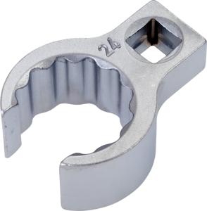 HAZET Ringsleutel · open 848Z-24 · 3/8 inch (10 mm) vierkant hol · Buitentwaalfkant profiel · SW 24 mm · Binnenvierkant 10 =