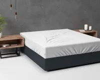 Sleeptime Flanel Basic Hoeslaken Wit 140 x 200 cm