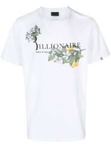 Billionaire t-shirt en coton à logo imprimé - Blanc