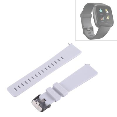 Voor Fitbit versa eenvoudige mode siliconen horlogebandje (wit)