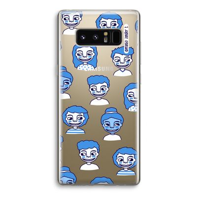 Gezichtjes: Samsung Galaxy Note 8 Transparant Hoesje