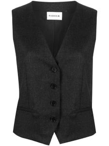 P.A.R.O.S.H. button-up virgin wool-blend gilet - Gris