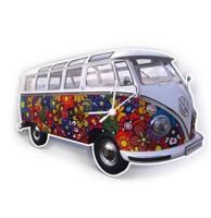 Klok Volkswagen T1 Bus Classic Flower Klok Volkswagen T1 Bus Classic Flower
