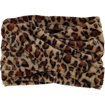 Sarlini Snood Fluffy Teddy Colsjaal Leopard Camel