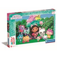 Clementoni Gabby's Poppenhuis Super Color puzzel park maxi - 24 stukjes