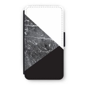 Combinatie marmer: iPhone XS Flip Hoesje