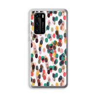 Tropical Dots: Huawei P40 Transparant Hoesje