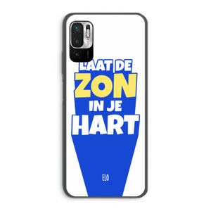 Laat de zon in je hart: Xiaomi Redmi Note 10 5G Transparant Hoesje