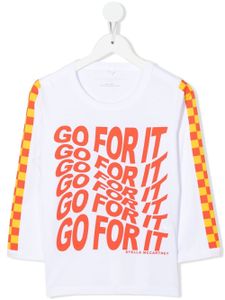 Stella McCartney Kids t-shirt à slogan imprimé - Blanc