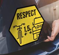 Auto sticker afstand bewaren Auto sticker afstand bewaren