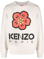 Kenzo sweat Poppy en coton - Tons neutres