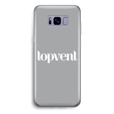 Topvent Grijs Wit: Samsung Galaxy S8 Plus Transparant Hoesje