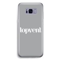 Topvent Grijs Wit: Samsung Galaxy S8 Plus Transparant Hoesje