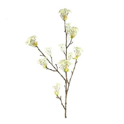 Kunstbloem Knop Cornus mas wit L