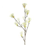 Kunstbloem Knop Cornus mas wit L