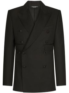 Dolce & Gabbana blazer Sicilia à boutonnière croisée - Noir