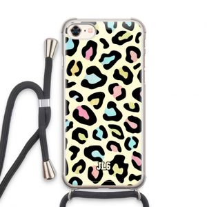 Leopard pattern: iPhone 7 Transparant Hoesje met koord